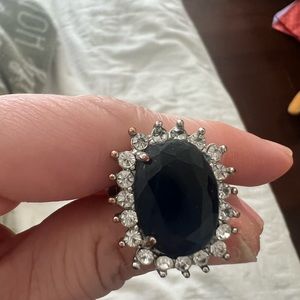Kate middleton imitation fantasy saphire ring